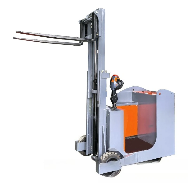 Counterweight heightened chassis all-electric stacker
