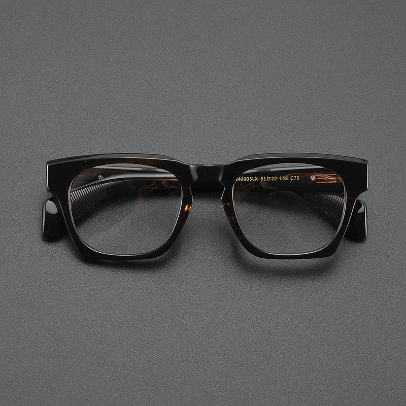 High-quality niche square glasses frame literary fashion retro thickened thick frame business commuter large frame optical glas