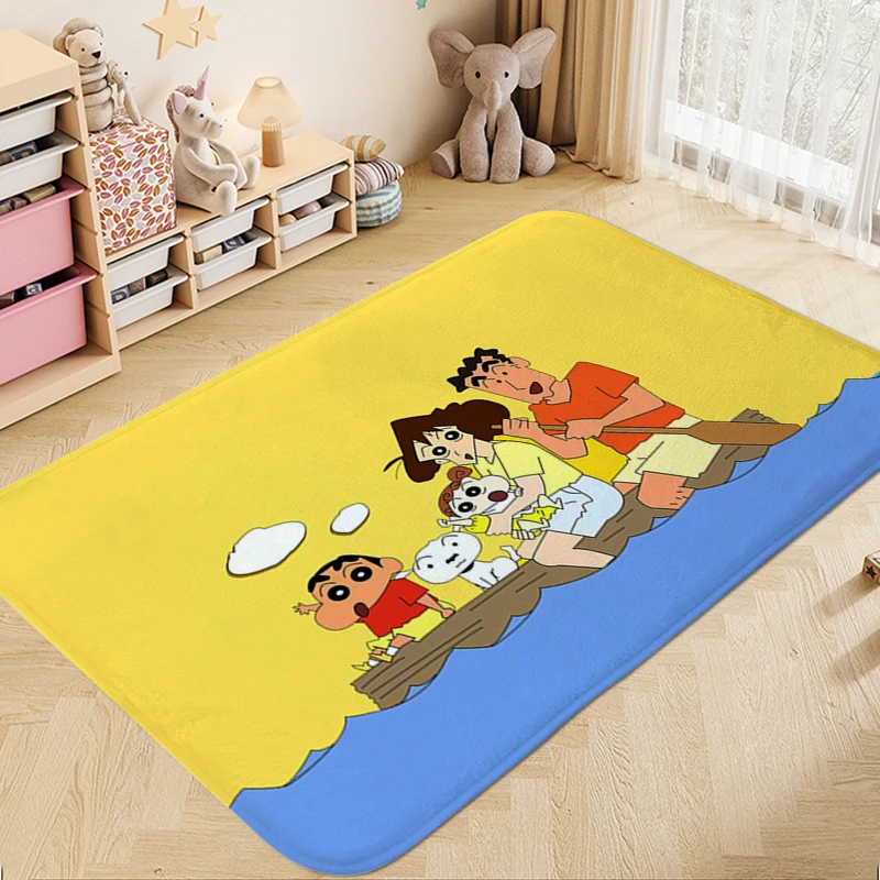 Custom Rug A-Crayon Shin-chans Aesthetic Bathroom Mat Useful Things Home Decorations Home Entrance Mats Room Decorating Items