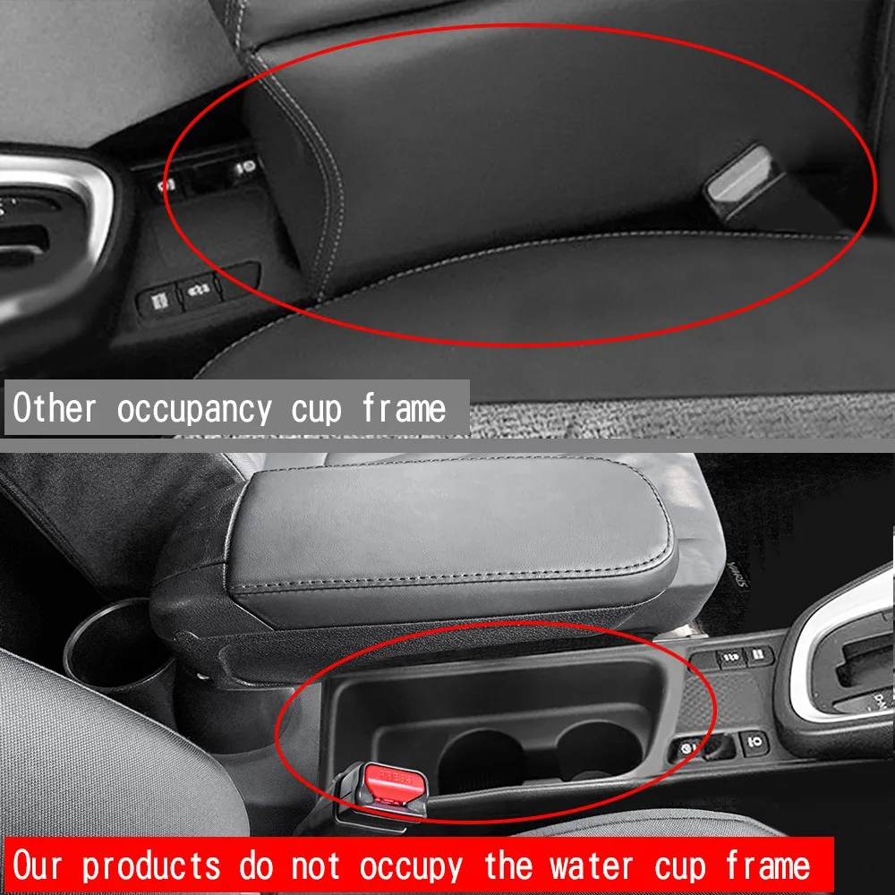 

Innovative Black Center Console Armrest Box Storage Box Interior Accessories