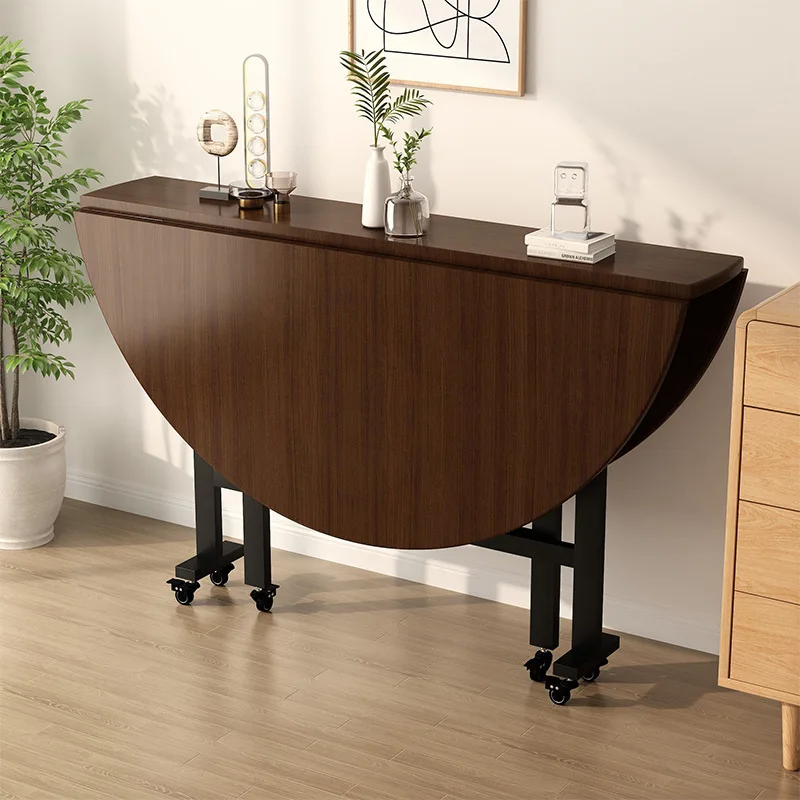 

Складной стол, съемный, простой, круглый стол, креативный обеденный стол, бытовой, для маленькой квартиры, отеля, складной, большой круг