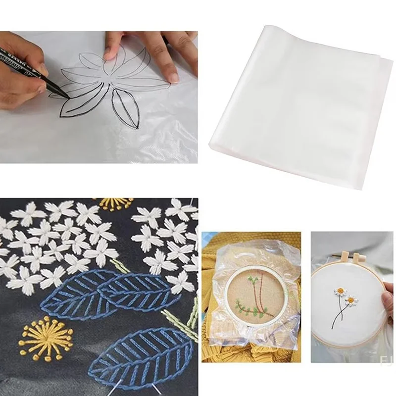 

[YU]2/5/10pcs 290x200mm Water-soluble Embroidery Stabilizer Cold Water-soluble Film Water-soluble Embroidery Backed DIY Process