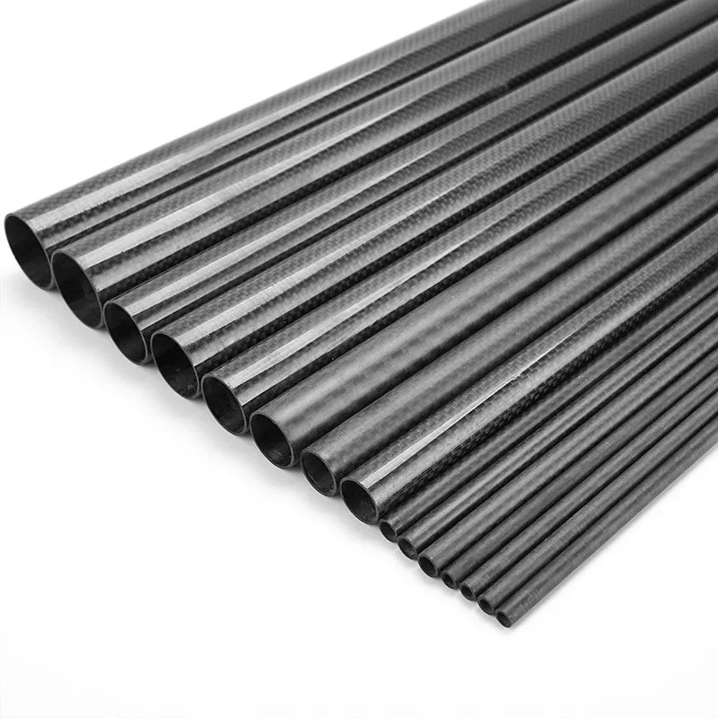 1Pcs 1000mm Length 3k Full Carbon Fiber Tube OD 4MM 5MM  6MM  7MM 8MM 9MM For Drones, Fishing Rods, Kites And Tripod