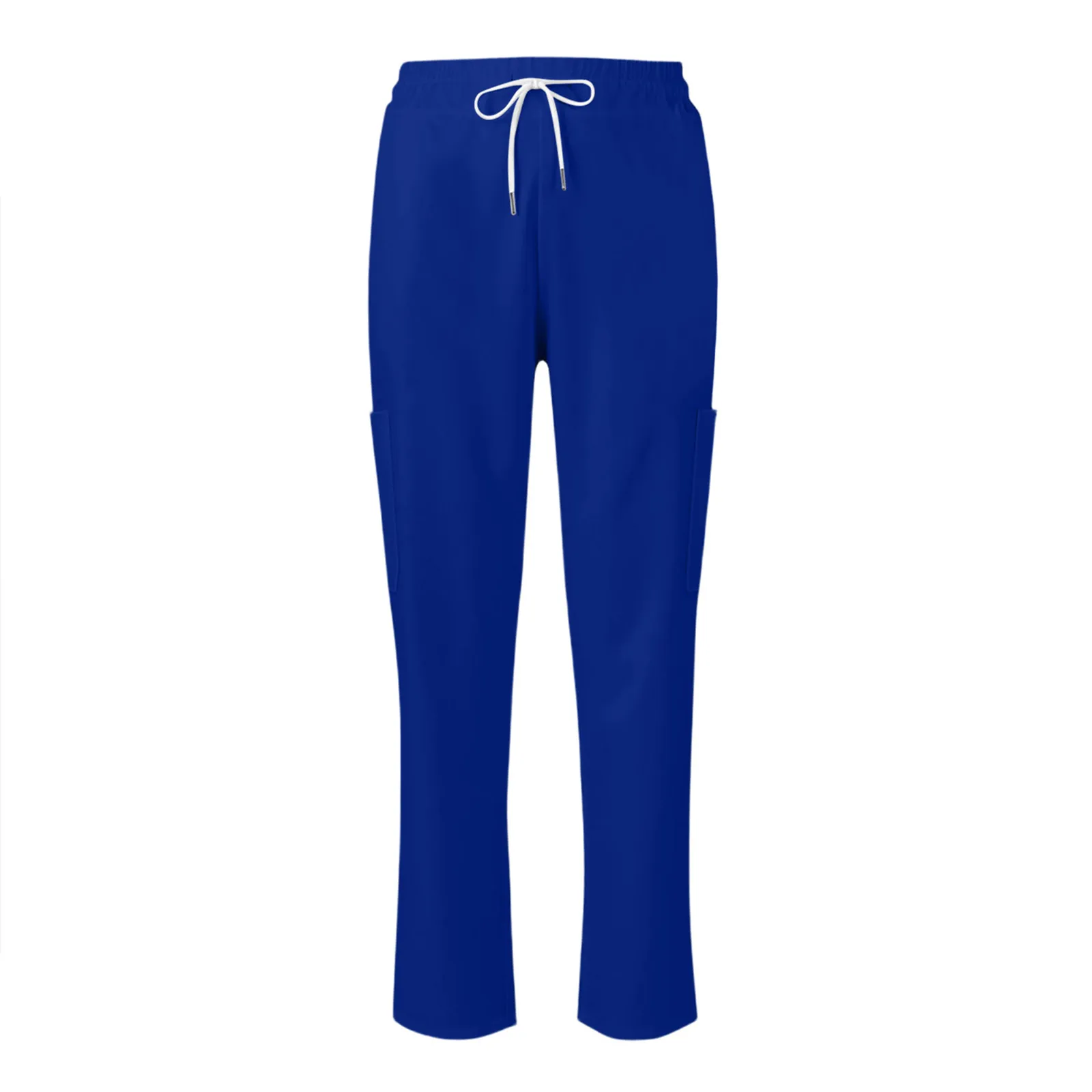 여성용 캐주얼 경량 컬러 작업 바지/간병인 바지 (사이드 포켓 포함)