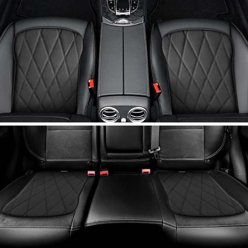 

Car Seat Cover PU Leather For Tesla Model 3 Highland 2024 Model Y 2025 Model S X Car Seat Cushion Car Chair Pad Mat Accessories