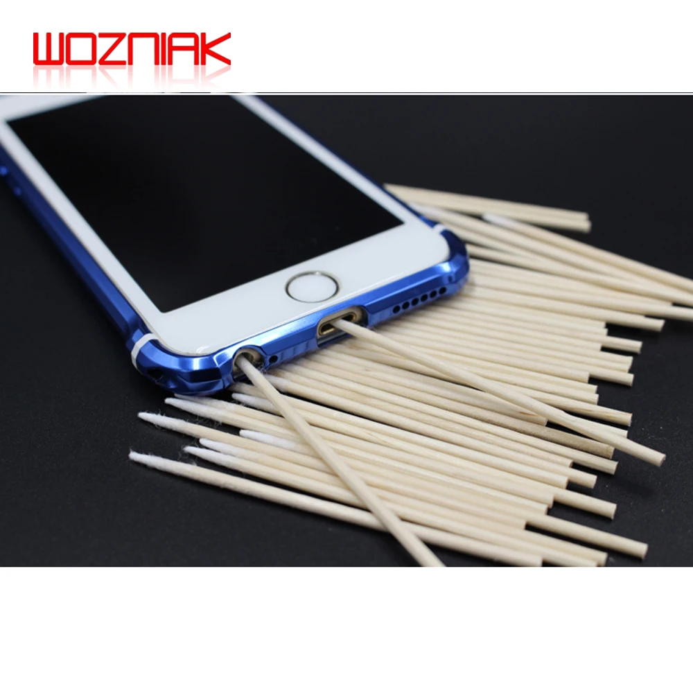 WOZNIAK Mobile Phone Charging Tail Plug Port Headphone Hole Clean Fine Cotton Swab Cotton Stick for Iphone Samsung Huawei Tool