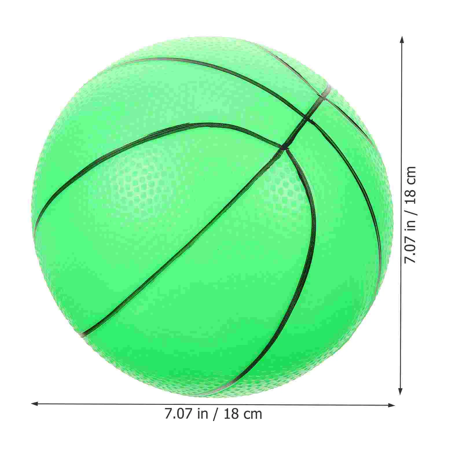 Plástico brilho no escuro basquete crianças treinamento basquete crianças exercício bola treinamento basquete