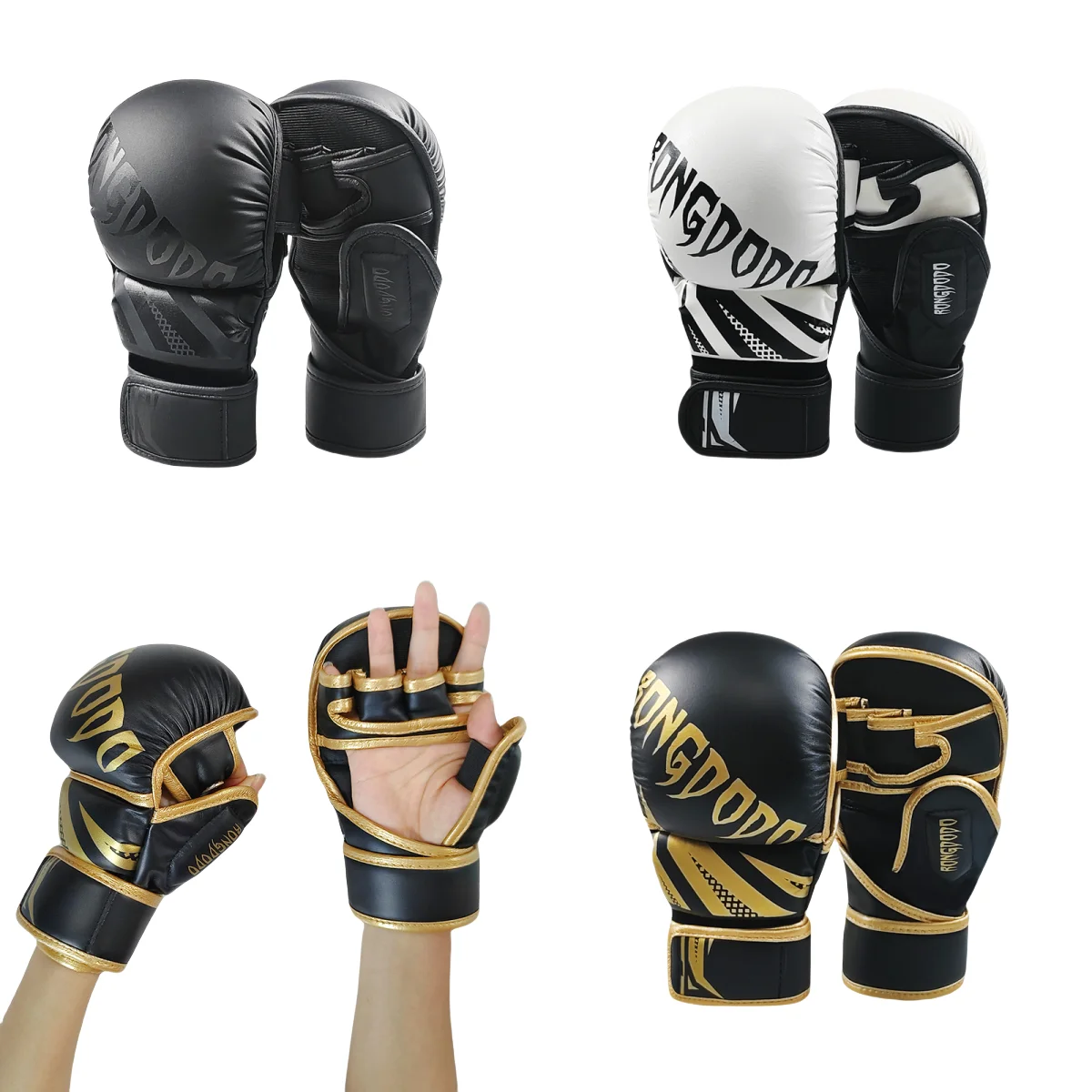 

MMA Half Finger Thickened Boxing Gloves Professional Muay Thai Sandbag Fighting Training Karate kickboxing Gloves Sanda Unisex