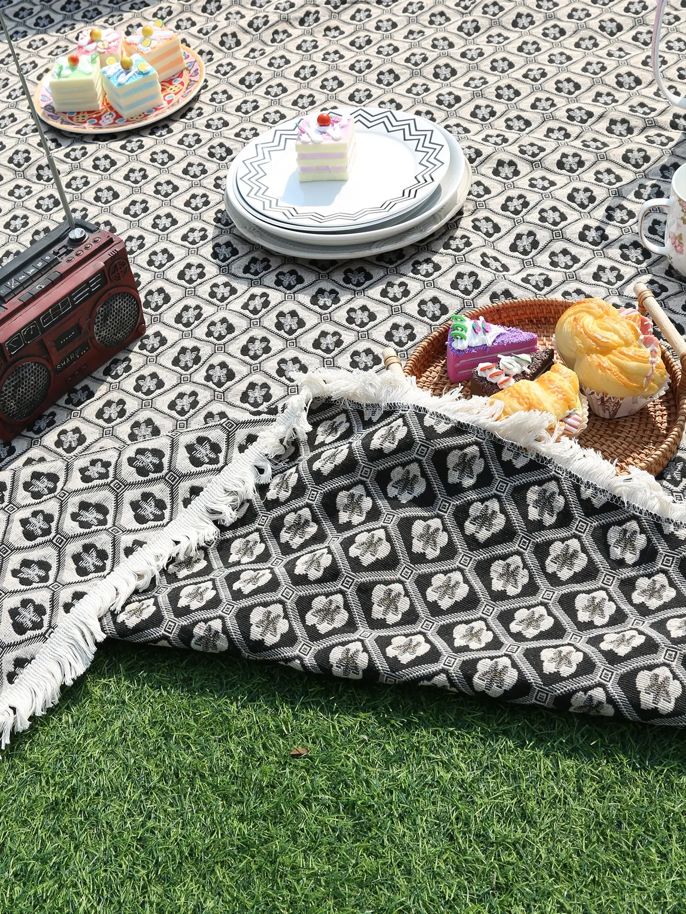 Black Picnic Mat Camping Hikin - Outdoor Camping Mattress recension och pris