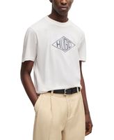 Hugo Boss Men's Dalendi Logo T-Shirt Trendy Printed Brand Pure Cotton T-shirt Short Sleeve Unisex Round Neck Versatile T-shirt