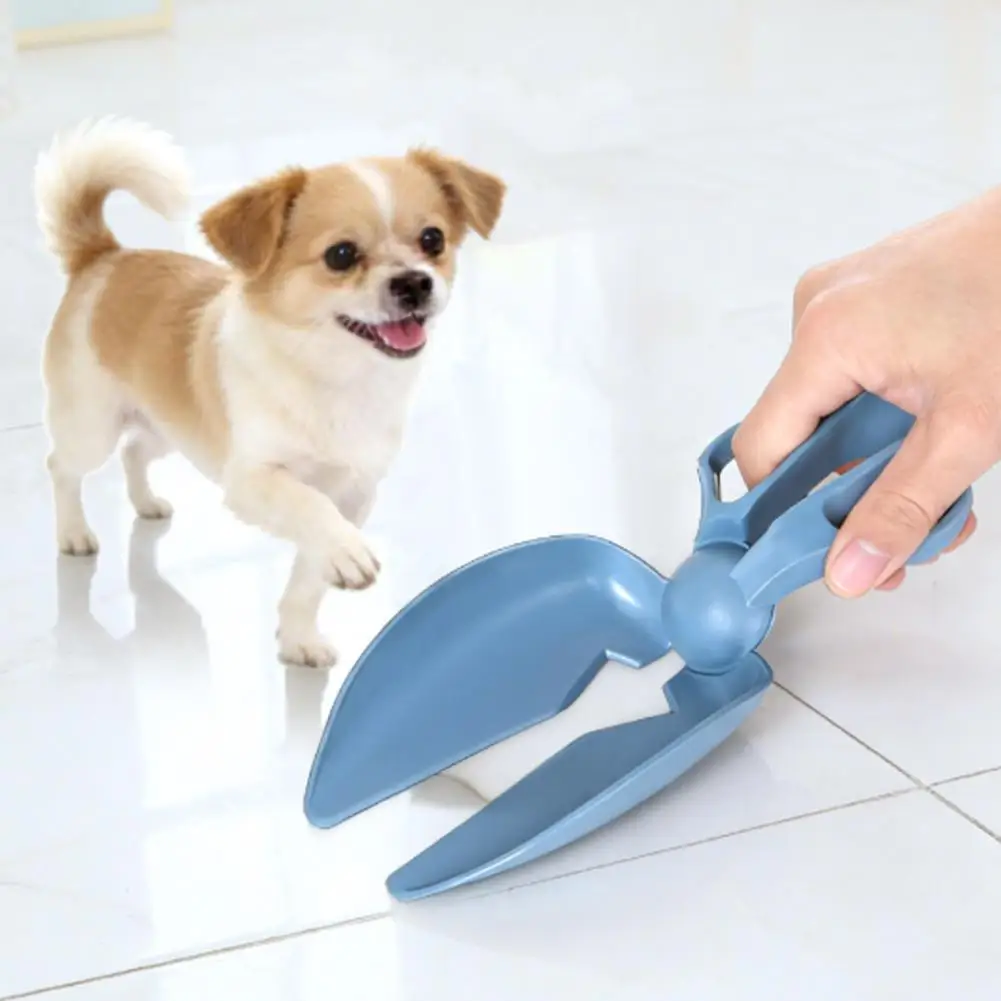 One-handed Poop Scooper Portable Dog Pooper Scooper Tool Mini Pet Picker Shovel Plastic Poop Scoop for Indoor Outdoor Yard