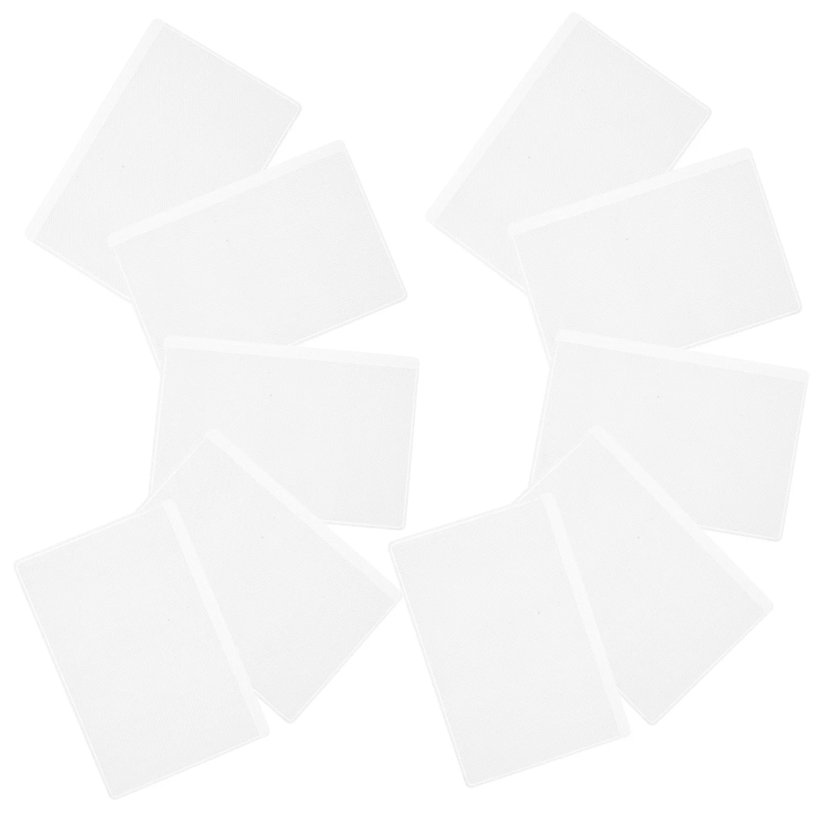 50 قطعة من واقي البطاقات شبه الشفاف وأكمام بلاستيكية شفافة لبطاقات العمل الهوية المحمولة والمكتب والسفر المدرسي #1