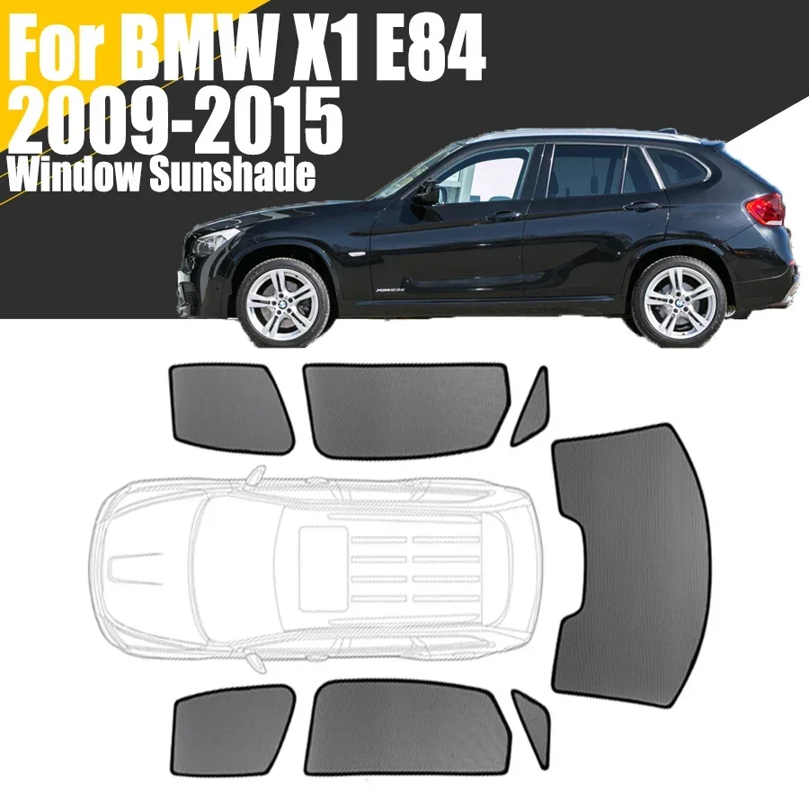 Custom Magnetic Car Window Sunshade For BMW X1 E84 2009-2015 Curtain Mesh Front Windshield Frame Curtain 