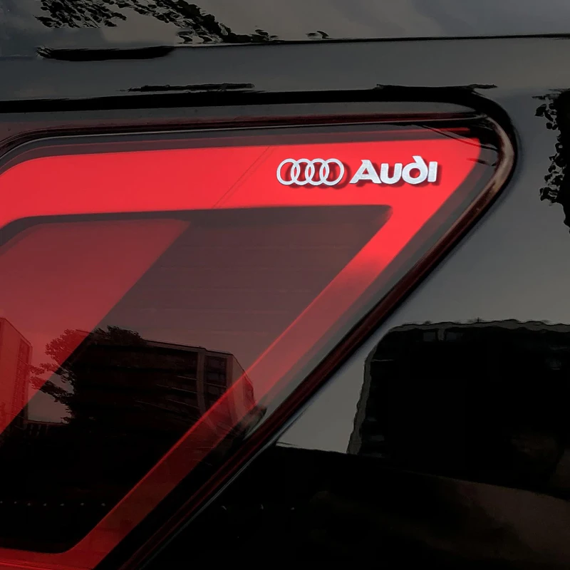 Metal Emblem Auto Decor Decals Car Window Wiper Stickers For Audi S Line A1 A2 A3 A4 A5 A6 A7 A8 S3 S4 S5 S6 S7 Q2 Q3 Q4 Q5 Q7