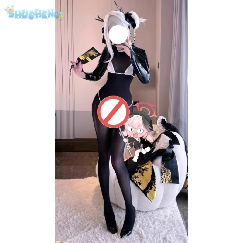 

NIKKE: Goddess of Victory Blanc Bunny Cosplay Costume Headwear, stockings jumpsuit prop set Halloween party women sexy uniform