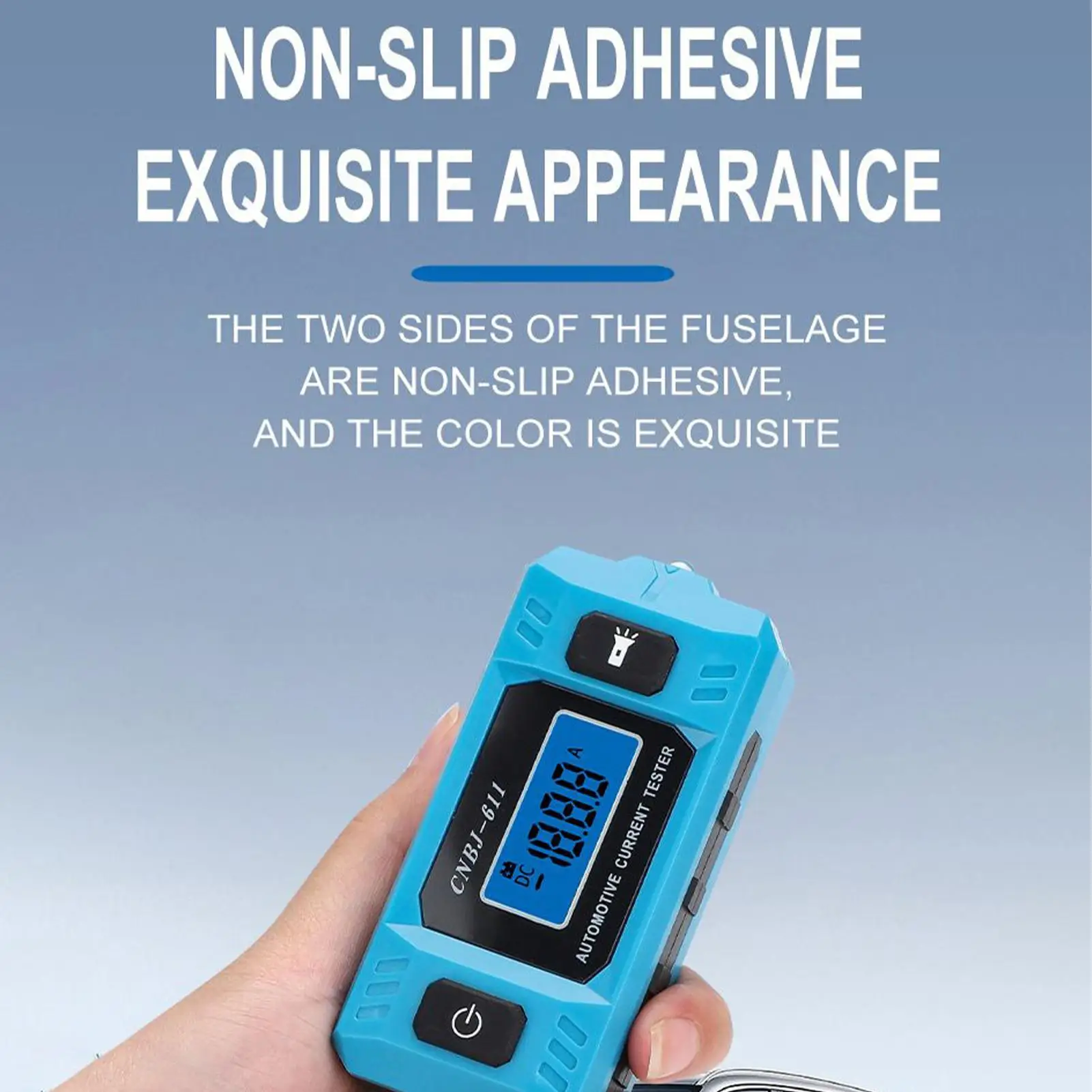 Automotive Circuit Fault Probe Tester 20A 48V Relay Checker with Front Light High-Precision Car Circuit Probe Tester with LCD