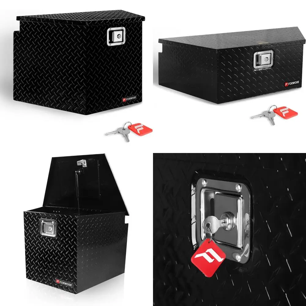 

Алюминиевый ящик для языка прицепа с алмазной пластиной для хранения и инструментов, прочный алюминиевый ящик для инструментов 29x18 дюймов для прицепов