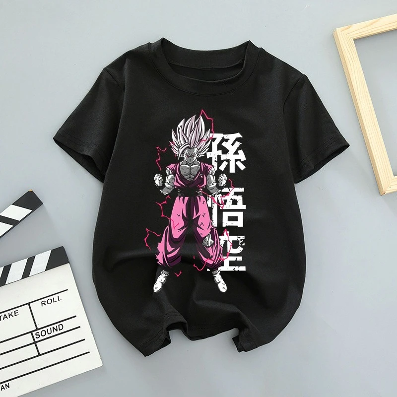 Nueva Camiseta de Verano 2026 con Estampado de Anime Dragon Ball GOKU Bulma, Camiseta Americana de Manga Corta para Hombre y Mujer