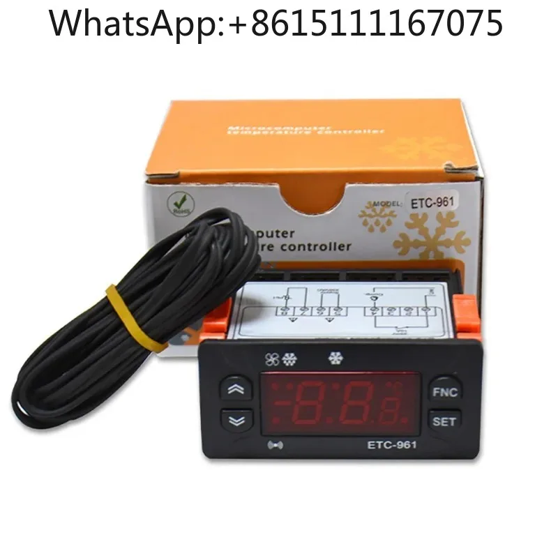 3Pcs ETC-961 Digital Refrigeration Thermostat Temperature Controller with NTC Sensor Al ar m