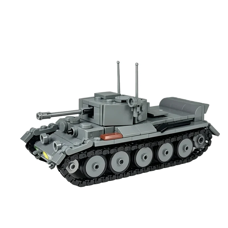 QWERTA27M Mk.VIII Cruiser Tank Model MOC Building Bricks War Equipment Modular Technology Gifts Holiday Assemble Children Toys