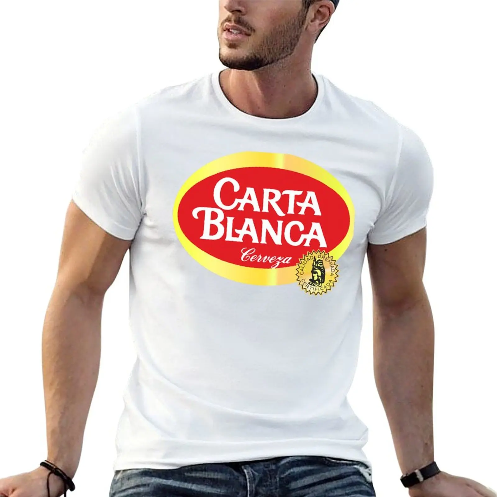 

shirt t man luxury t cotton T-Shirt shirts Blanca Carta 100%