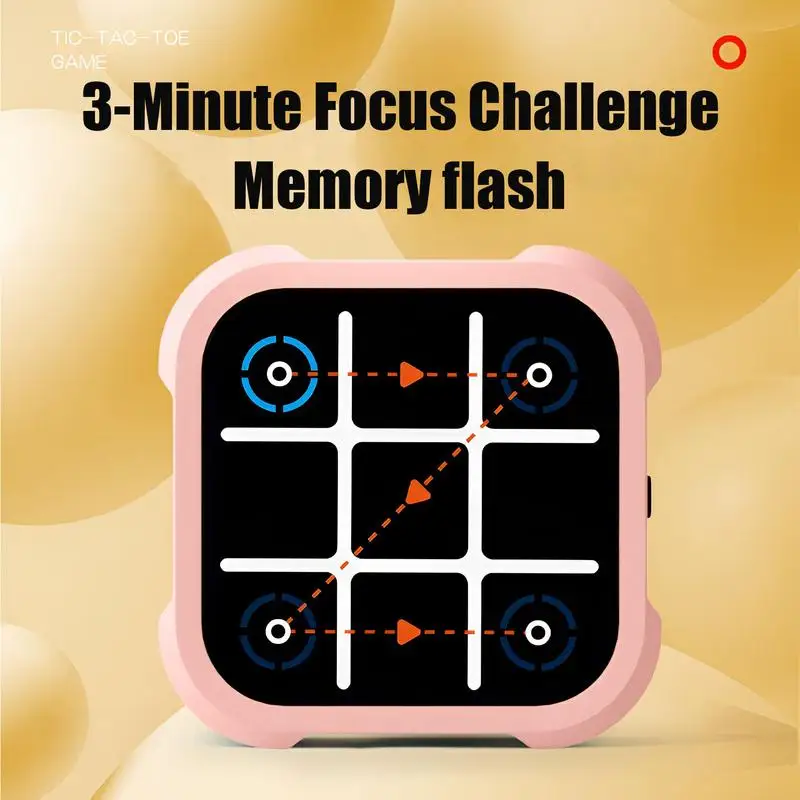 Children Puzzle Electronic Toys Tic Tac Toe Toy Handheld Board Game Toys Memory Training Portable Travel Games For Kids Adult