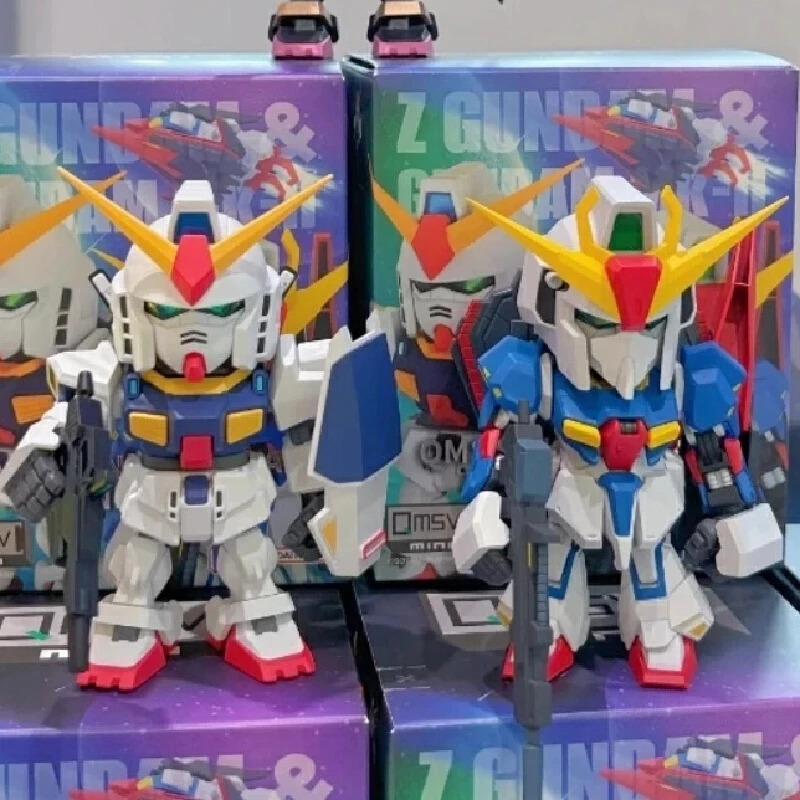 

Original Bandai Z Gundam Qmsv Mini Izgundam Gundam Series Blind Box Figurine Desktop Ornament Mystery Box Kids Cool Gift