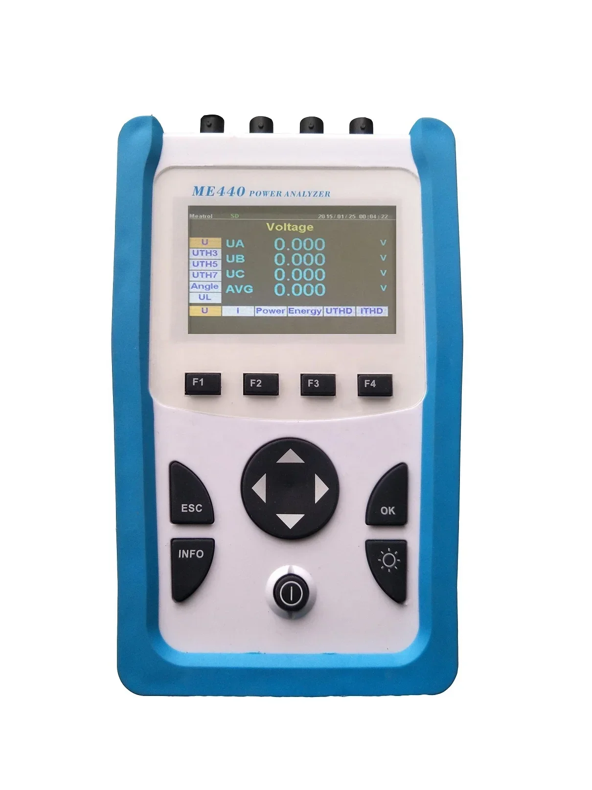 ME440+NRC-200 three pahse handhold data logger energy meter