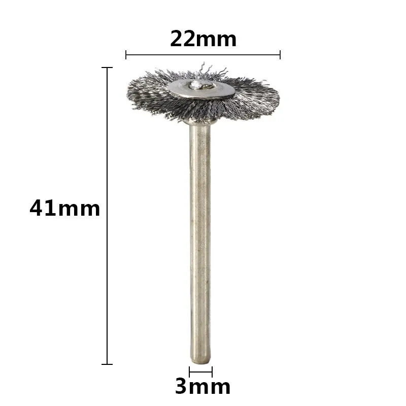 22mm Stainless Steel/Brass/Nylon Polish Wheel Brush Wire Dremel Accessories Drill Rotary Tools For Metal Derusting Polish 10pcs 