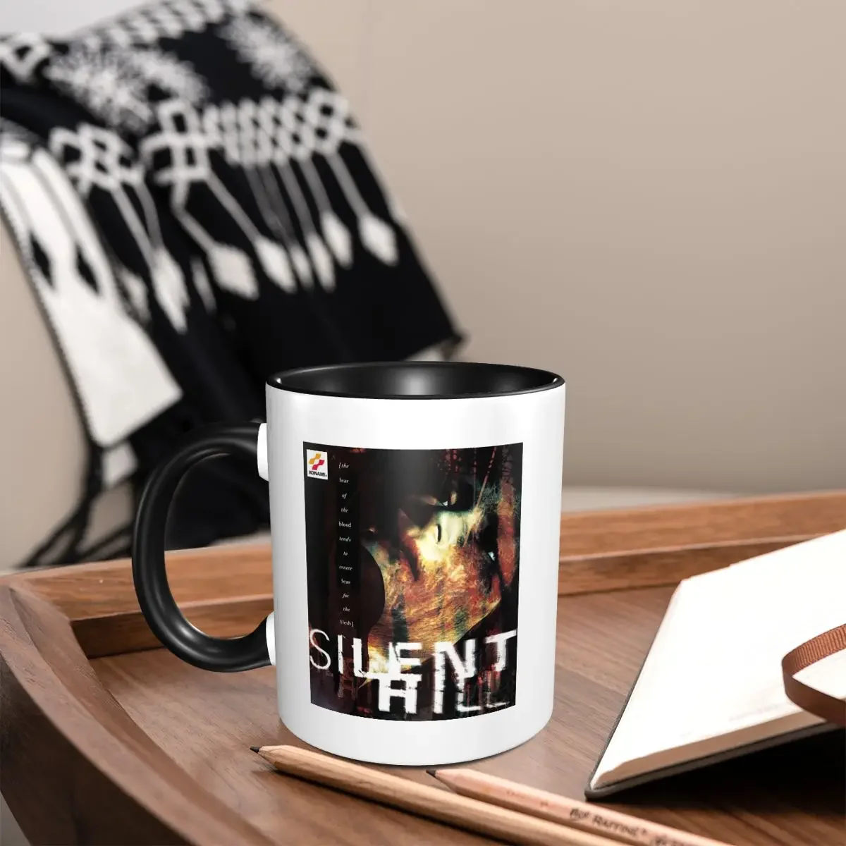 Silent Hill F Horror Game Mug Funny Ceramic Coffee Cups Tea Mugs Milk Cup Drinkware Gifts for Friends