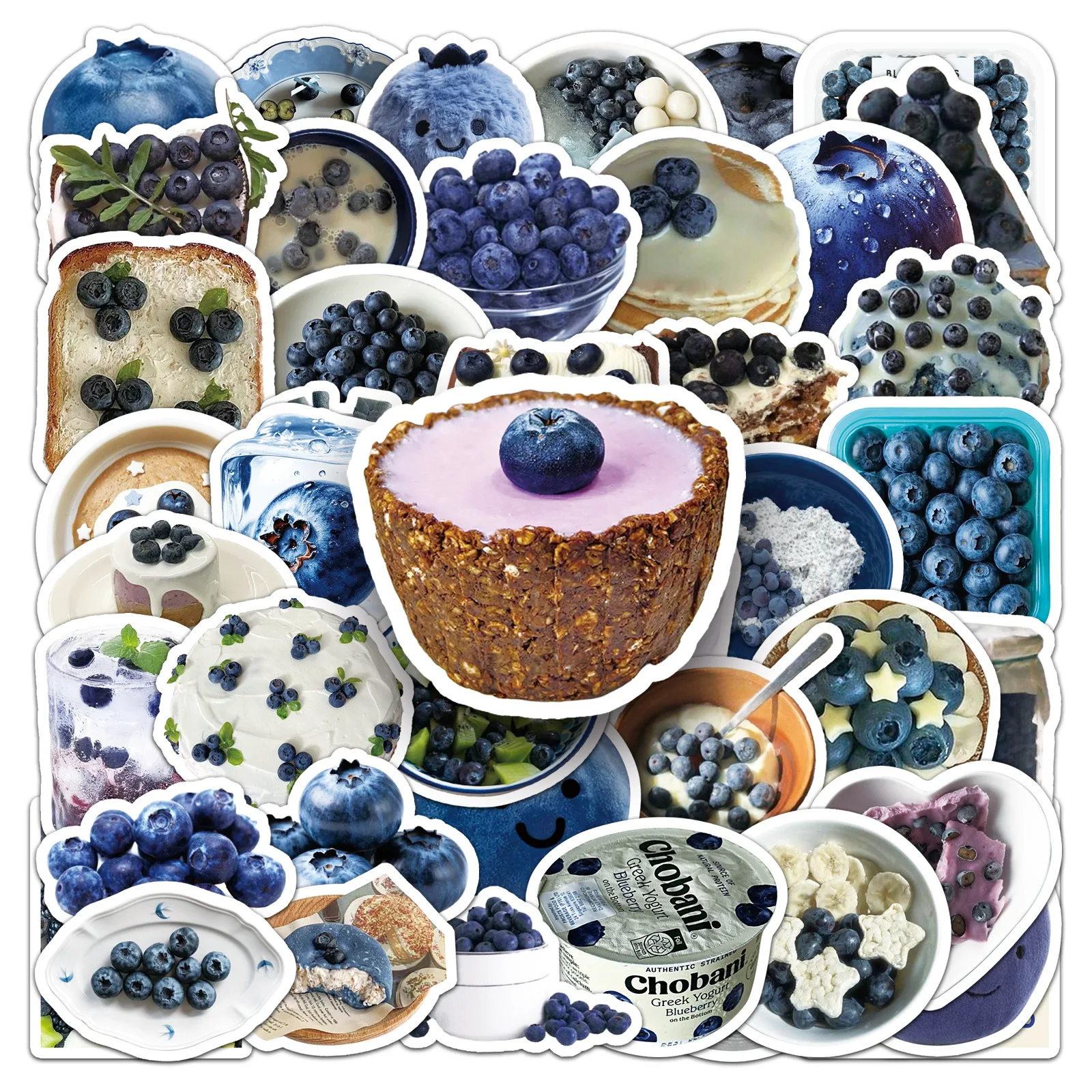 

10/30/50PCS INS Style Blueberry Fruit Delicious Cake Cartoon Graffiti Stickers Waterproof Decal Kids Toy DIY Water Cup Scrapbook