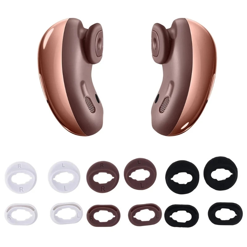 For Galaxy Buds Live Ear Tips Silicone Ear Wing Replacement Earplug for Samsung Galaxy Buds Live Accessories Anti-slip Sleeve