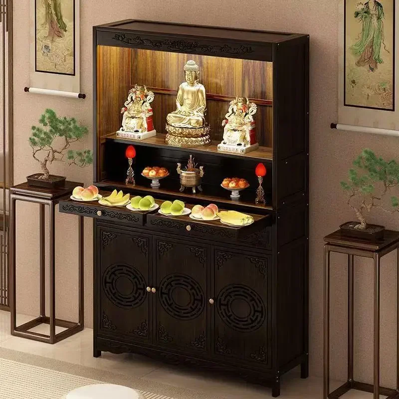 X3  buddha tribute table, standing cabinet, god of wealth worship platform, worship table, shrine, incense table