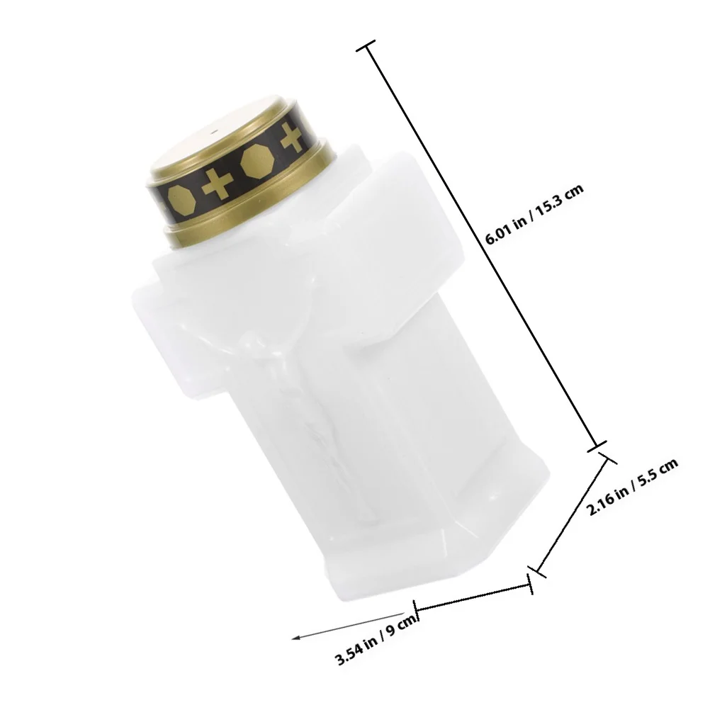 2Pcs Electronic Flameless Operated Light for Grave Cemetery Outdoor Garden Decorative Lights for Memory