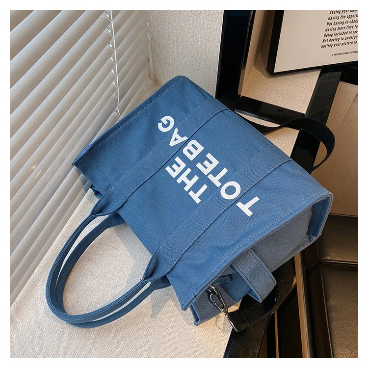 

2023 Fashion Bag Women's Summer New Canvas Fashion Printed Letters Handbag Trendy Shoulder Bag Woman