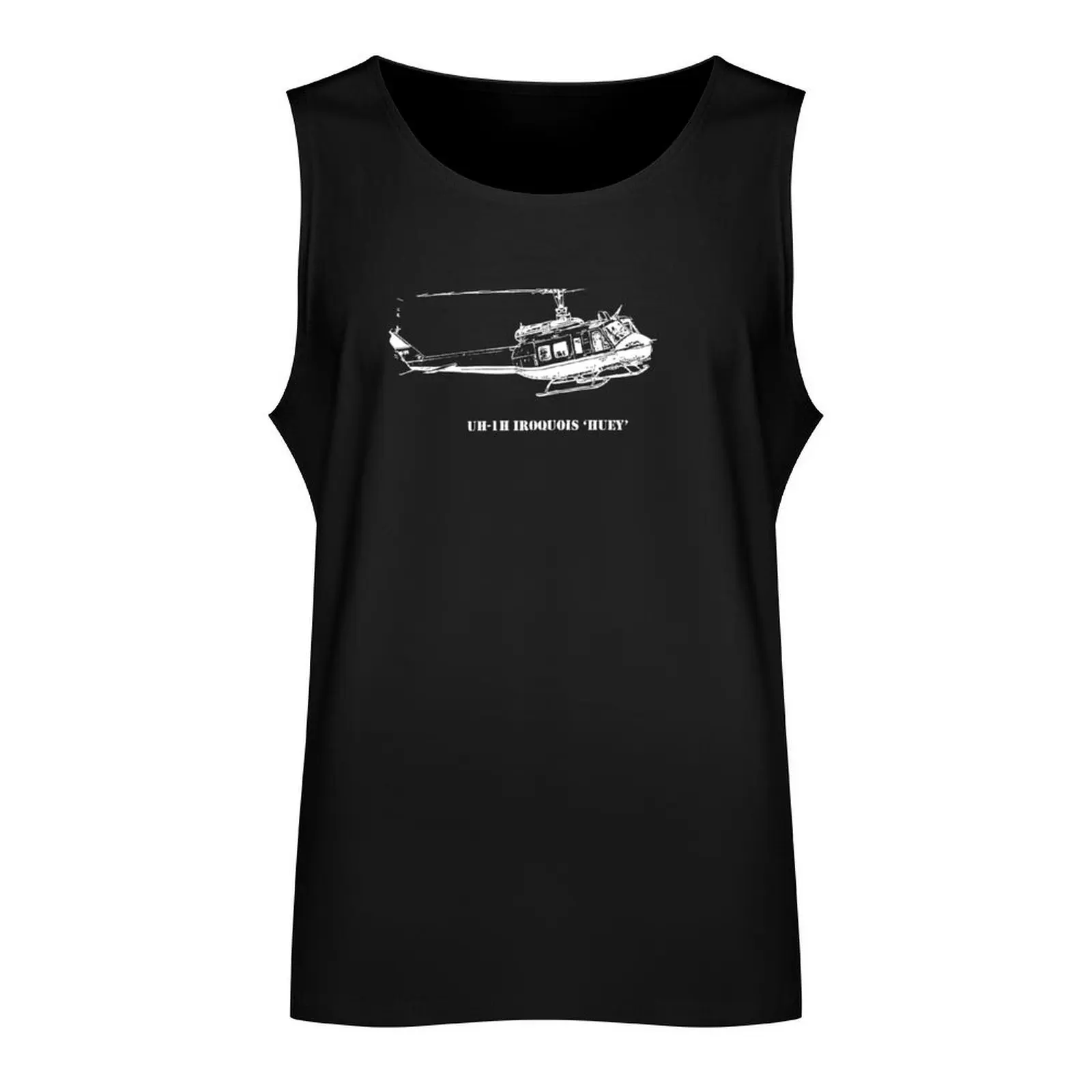 UH-1H Huey Helicopter Tank Top gym clothing men Men's vest gym shirt men sleeveless jackets