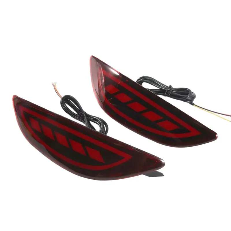 Car LED Rear Bumper Light For Accent Verna Solaris Brio 2008-2015 Tail Reflector Brake Fog Lamp Turn Signal-ABQA
