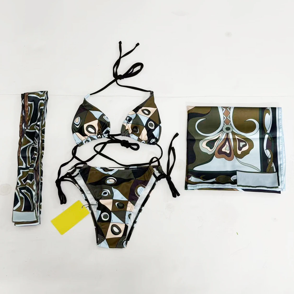 ribbon scarf bikini