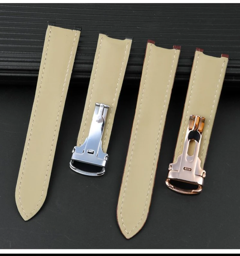 Tier pashaシリーズ用ノッチレザーストラップ,男性用および女性用アクセサリー,折りたたみ式バックル,21x15m, 20x12mm, 18x10mm