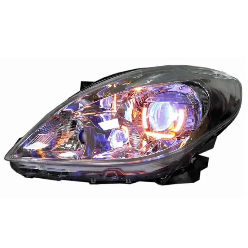 Customized Full LED Headlights For Nissan Sunny 2011-2013 Bi-xenon Projector Lens Front Lamps With DRL