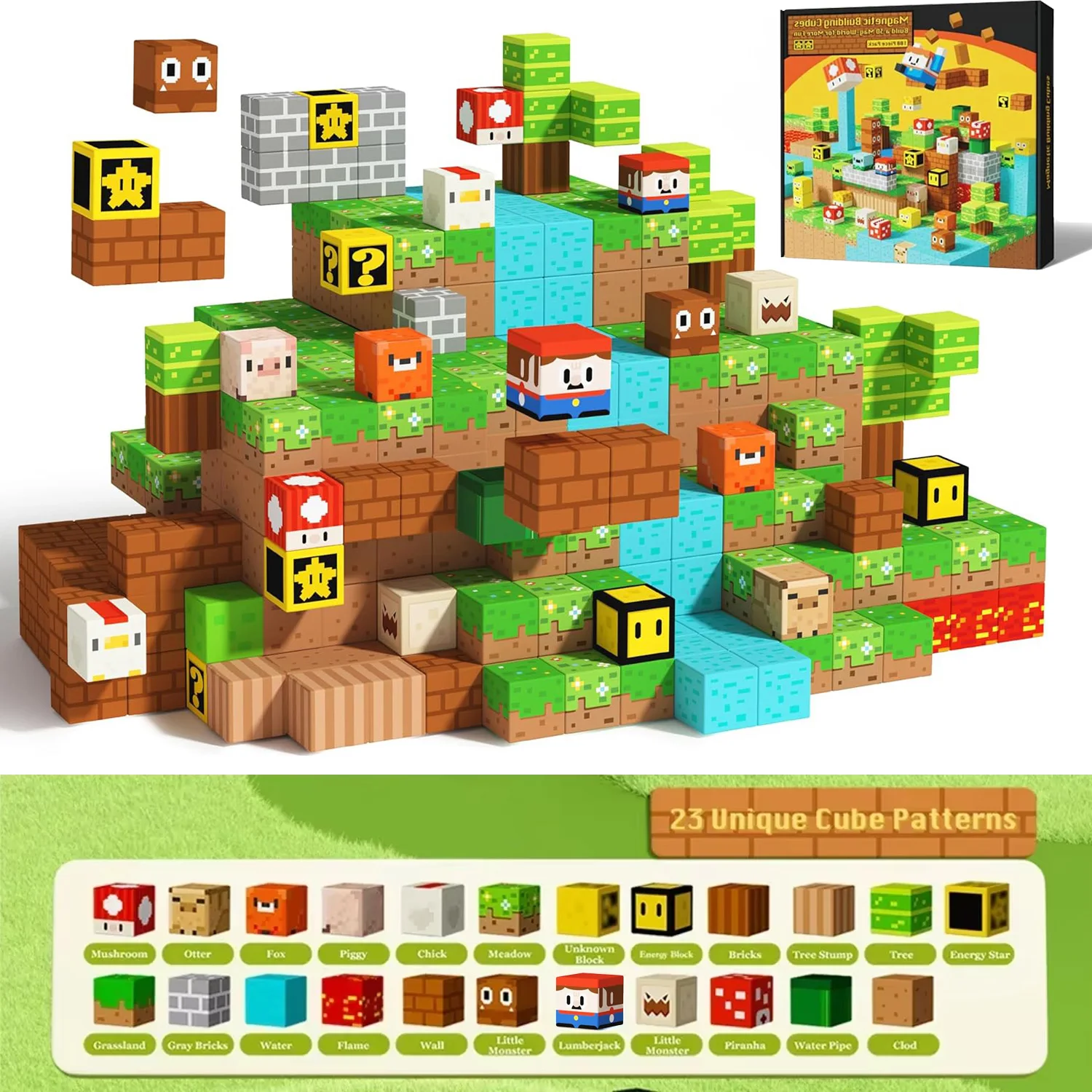 Super Magnetische Blokken Speelgoed voor Jongens Meisjes 3+ Build Mine World Magneet Bouwsteen Cubes STEM Game Zintuiglijke Gift Set voor Kinderen