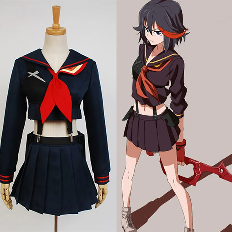 Japanese Anime KILL la KILL Ryuko Matoi Cosplay Costume Halloween Party Uniform