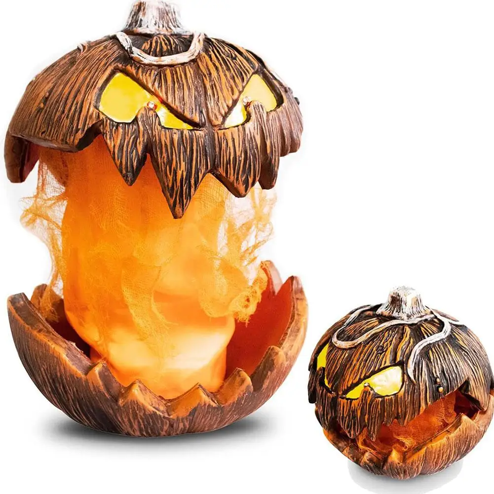 2025 Noise Activated Pumpkin Animated Talking Pumpkin Decoration Lifting Pumpkin Creates Spooky Atmospheres for Halloween