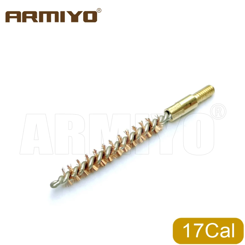 Armiyo Großhandel 100Pcs/Pack.17Cal.22Cal.30Cal.38Cal 12GA G Bohrung Reinigung Bronze Pinsel Jagd Gewinde 5-40 8-32 5/16 "-26T – Detail 8