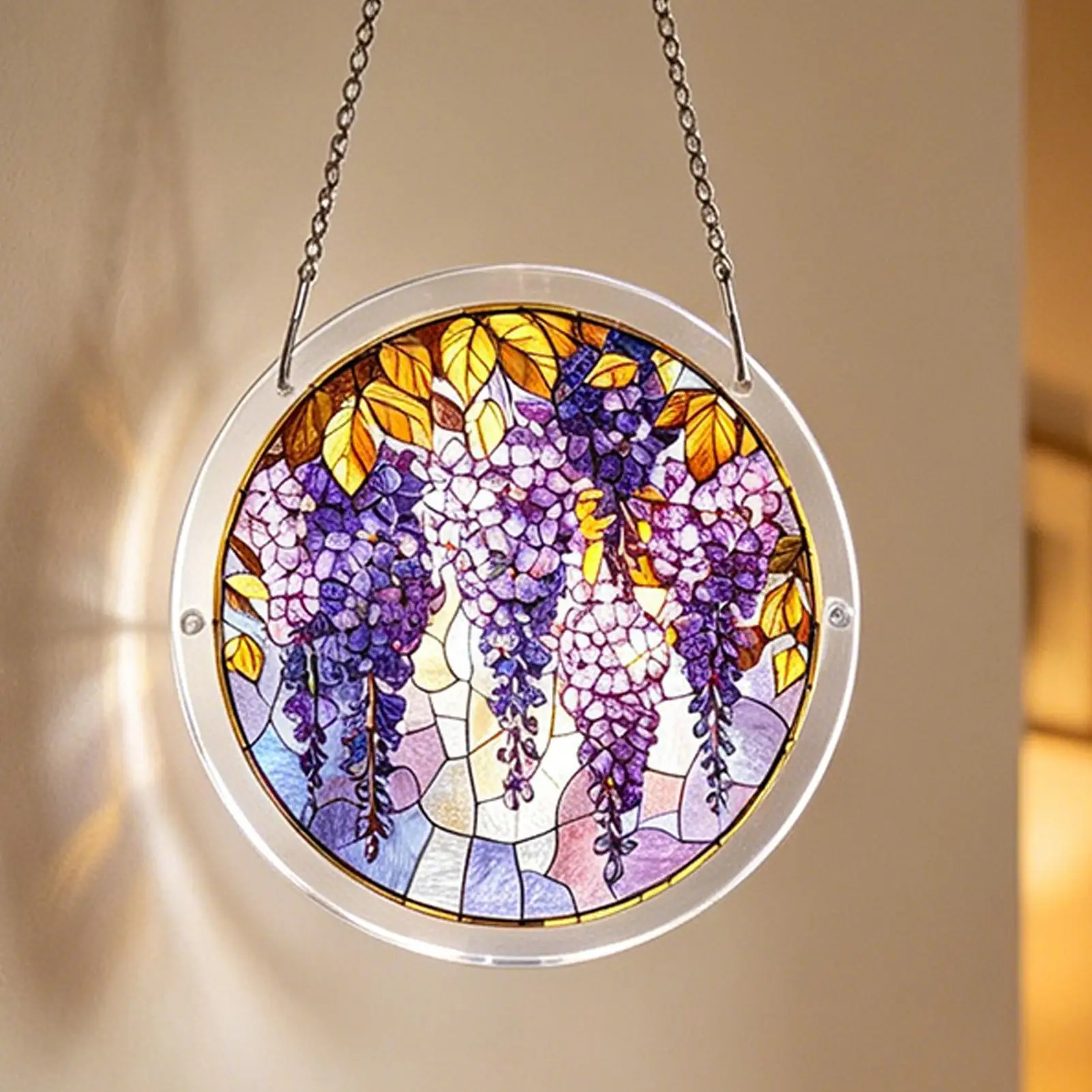 Suncatcher Window Hanging Acrylic Puzzles Sun Catcher Acrylic Puzzles DIY Creative Jigsaw Puzzle Pendant  Home Window Decor