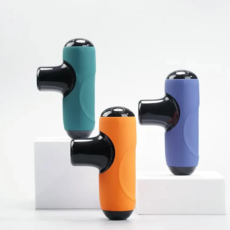 

Mini Massage Gun, 123mm x 72mm x 40mm Fascia Massager, ABS Silicone 0.23kg Muscle Relaxation Gun, Deep Tissue Massager for Body