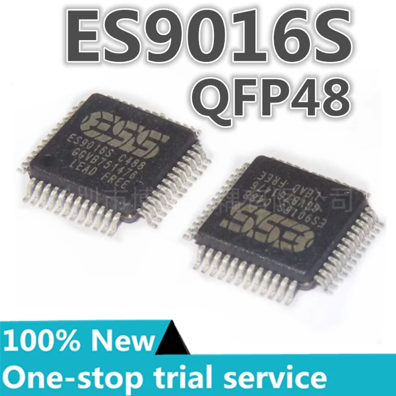 

2-100PCS %New ES9016S Silkscreen ES9016 package QFP-48 audio decoding chip