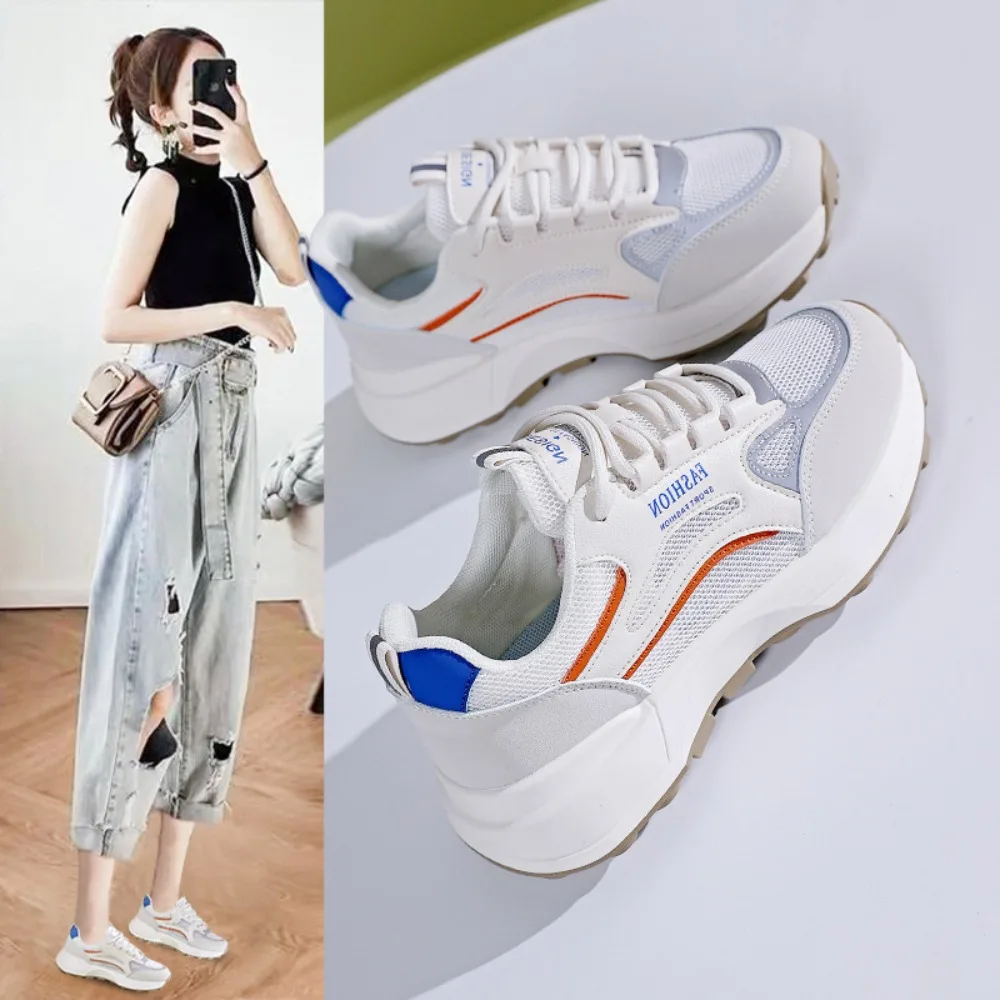

Women Shoes Forrest Gump Shoes Female Student Korean Version New Popular and Versatile Fashion Mesh Sports Shoes