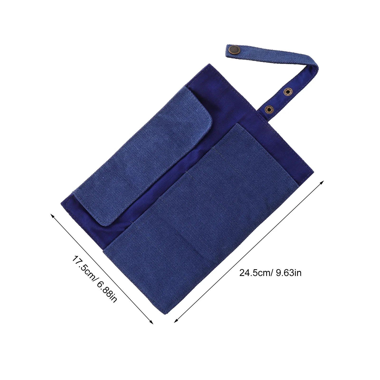 Smartwatch Storage Organizer Premium Canvas Travel Roll Bag Large Capacity Slim Design Holds 5 Watches Secure Cord Closure