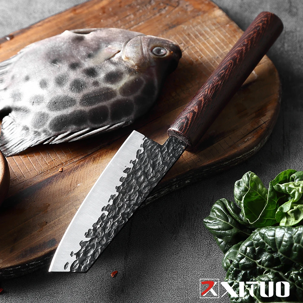 Hand Forged Fish Killing Knife Household Multi Knife Boning Cutting Knife High Hardness sharp Fish Knife Fruit & Vegetable Knife